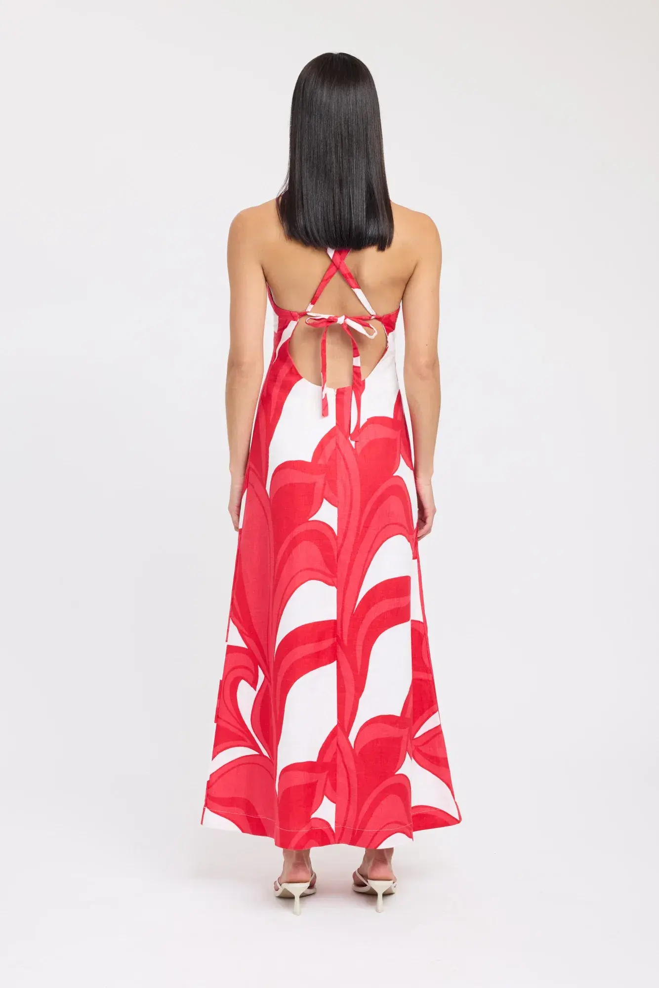 Kookai Zani Maxi Dress Red Size 10 - Image 2