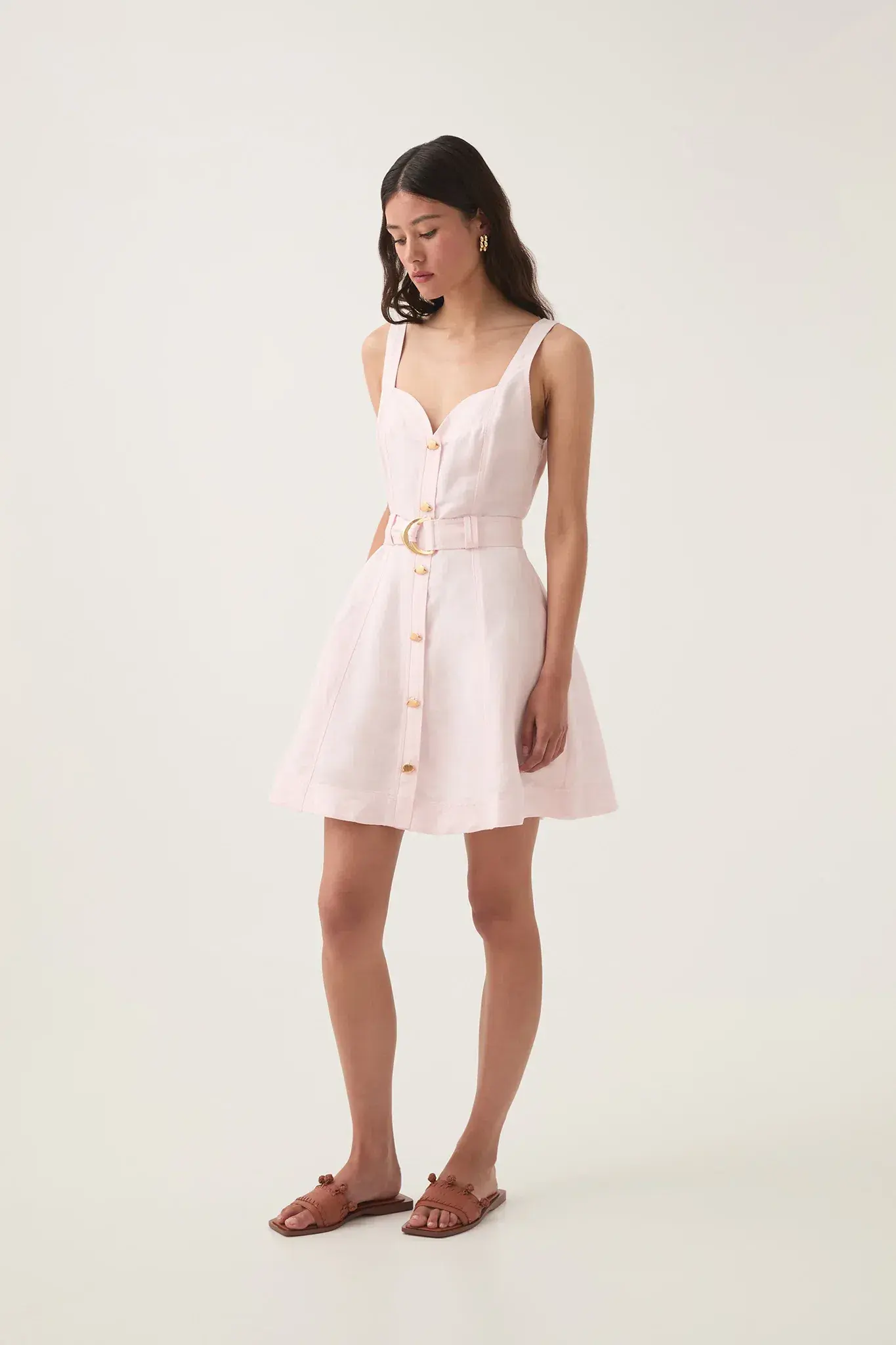 Aje Clay Belted Mini Dress Size 10 - Image 3