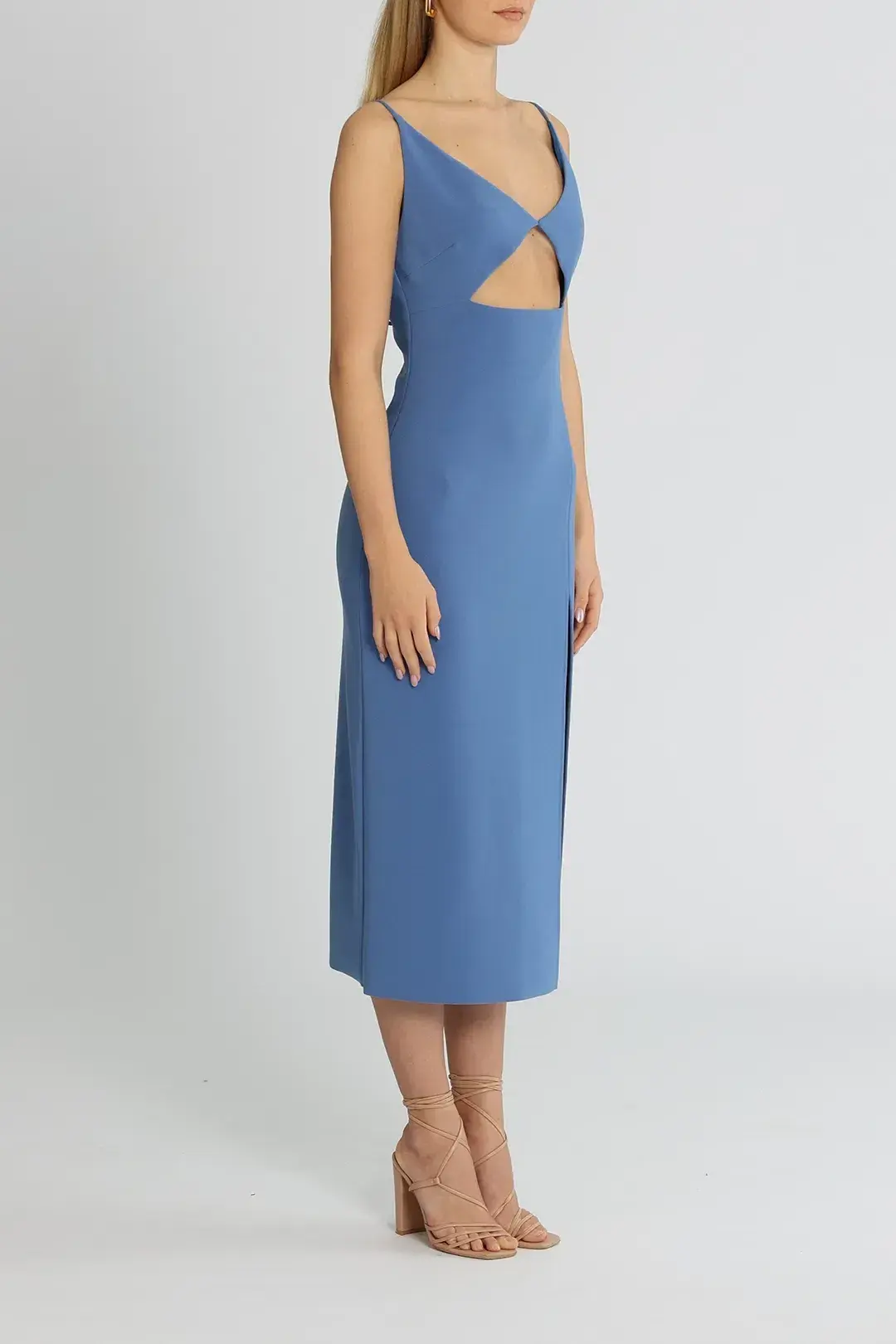 Bec & Bridge Josette Midi Dress Blue Size 10 - Image 3