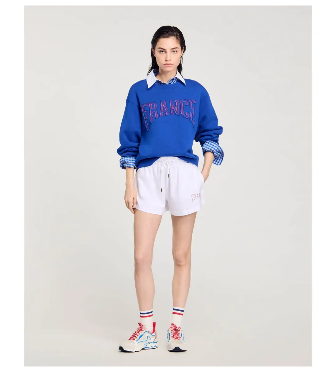 Sando Triomphe Sweatshirt in Blue Size M/ AU 10 for rent on The Volte - main image