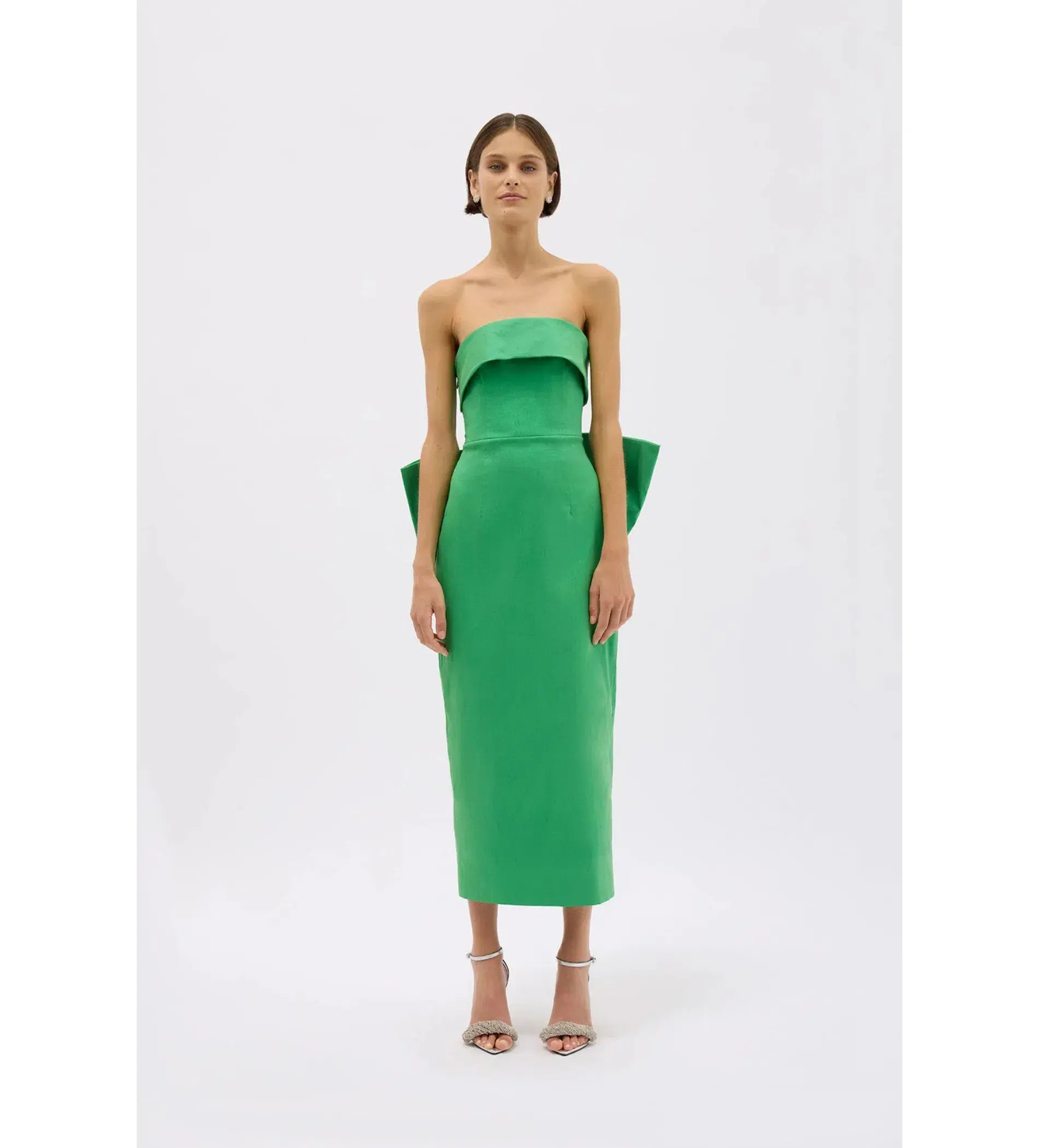 Rachel Gilbert Birdie Dress Midi Green Size AU 12 - Image 1