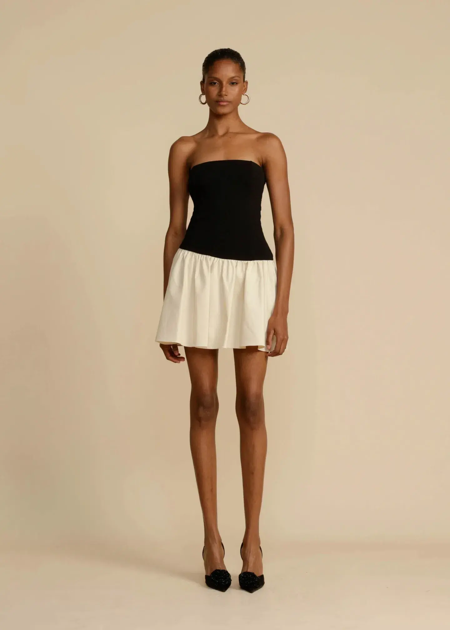 Arcina Ori Celine Mini Dress- Black/White- Size M / AU 10 - Image 3