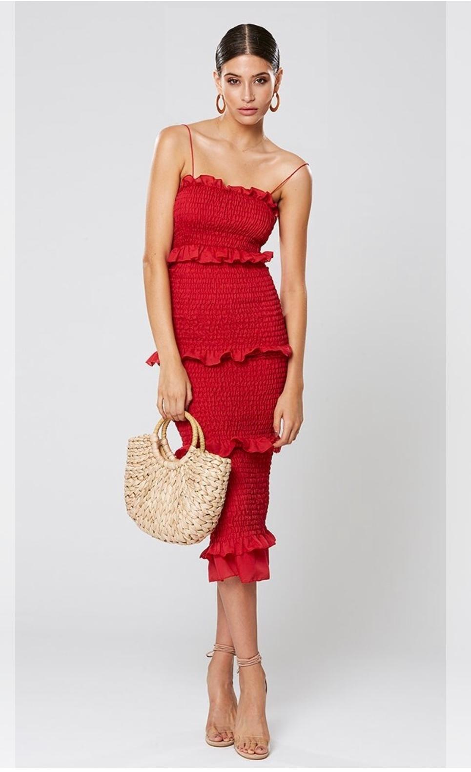 Winona- Xia Dress Red  - Image 2