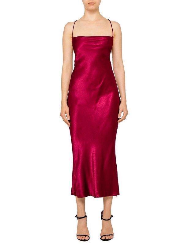 Bec & Bridge Kaia Cowl Midi Dress | Plum | Size 8 for rent on The Volte - main image