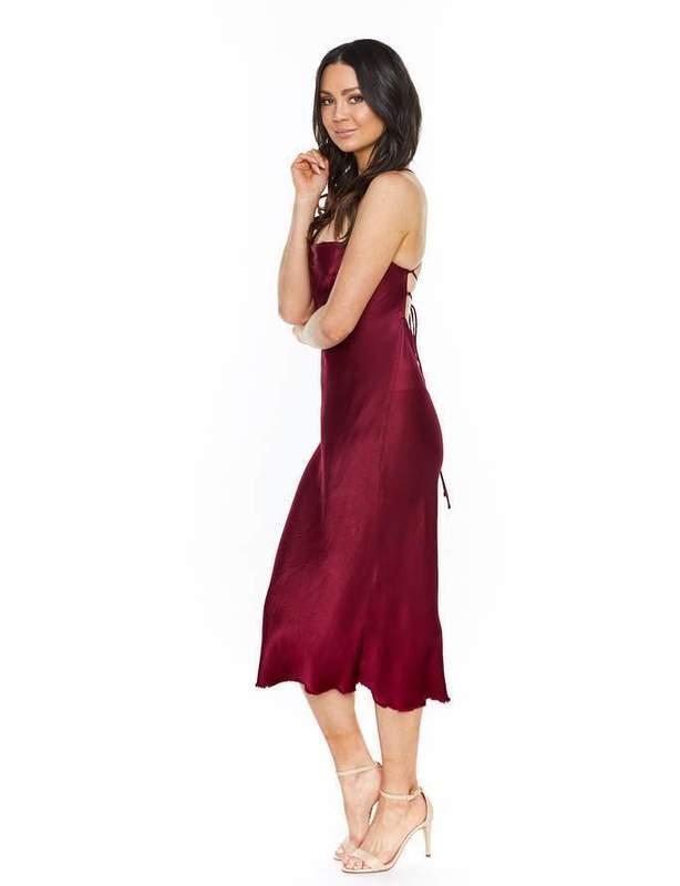 Bec & Bridge Kaia Cowl Midi Dress | Plum | Size 8 - Image 5
