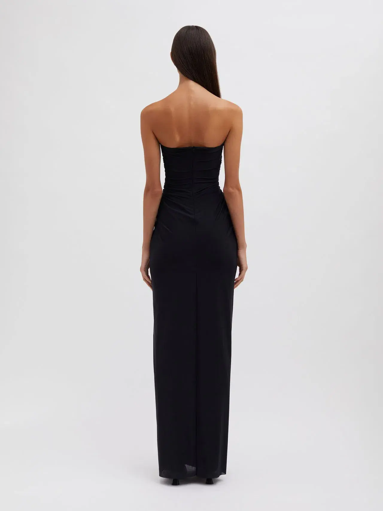 Christopher Esber Plunge Strapless Column Dress Black Size AU 6 - Image 2