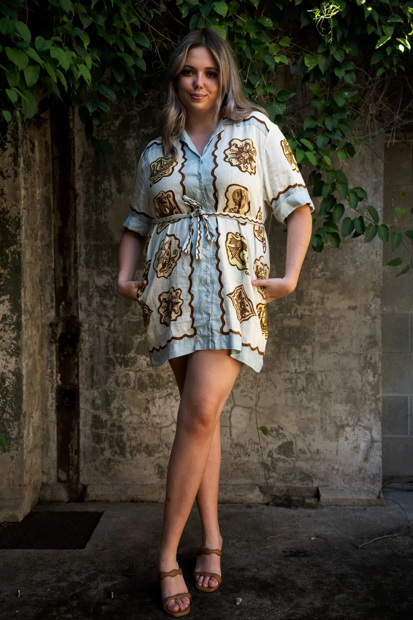 Alemais Relic Mini Dress Print Size 14  - Image 1