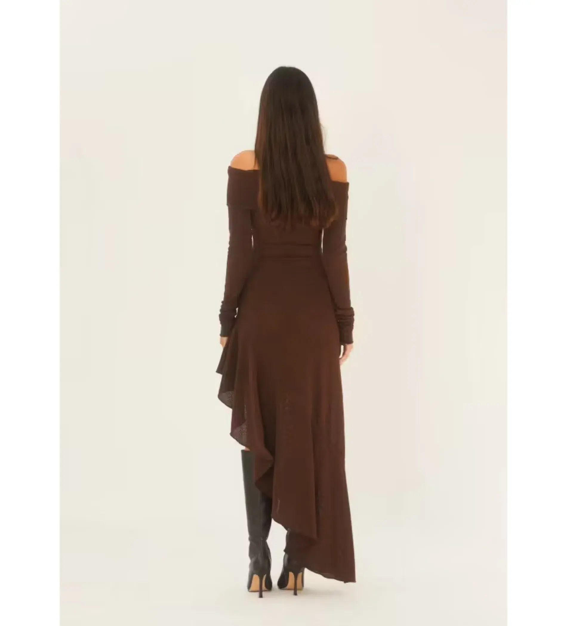 Arcina Ori Bella Midi Dress- Brown- Size M/ AU 10 - Image 5