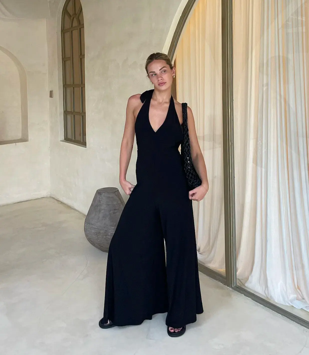 One Mile The Label Sammy Jumpsuit- Black- Size S/ AU 8 - Image 1