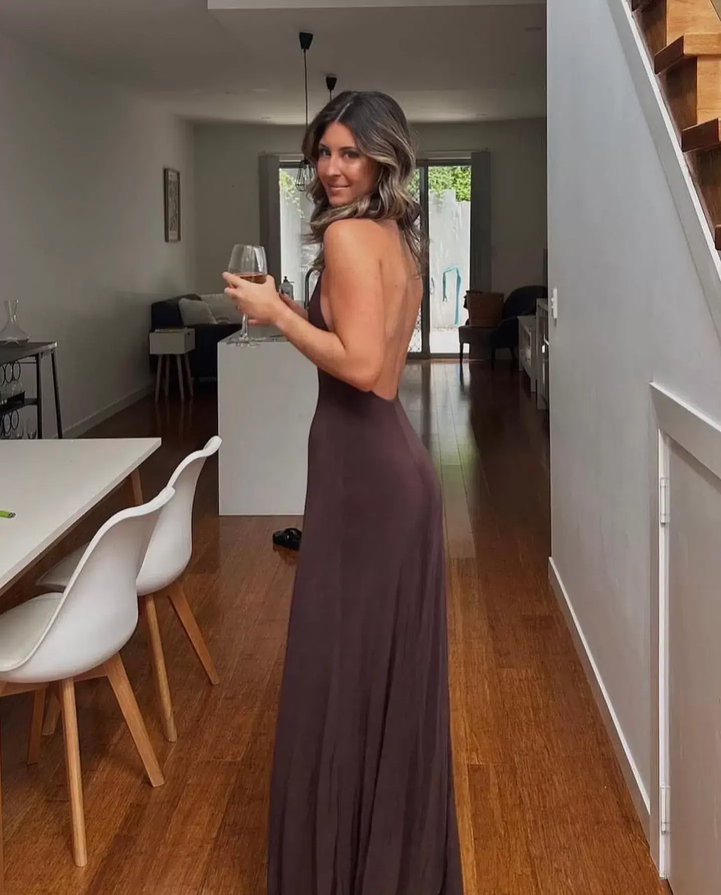One Mile Sammy Jumpsuit- Brown- Size S / AU 8 - Image 2