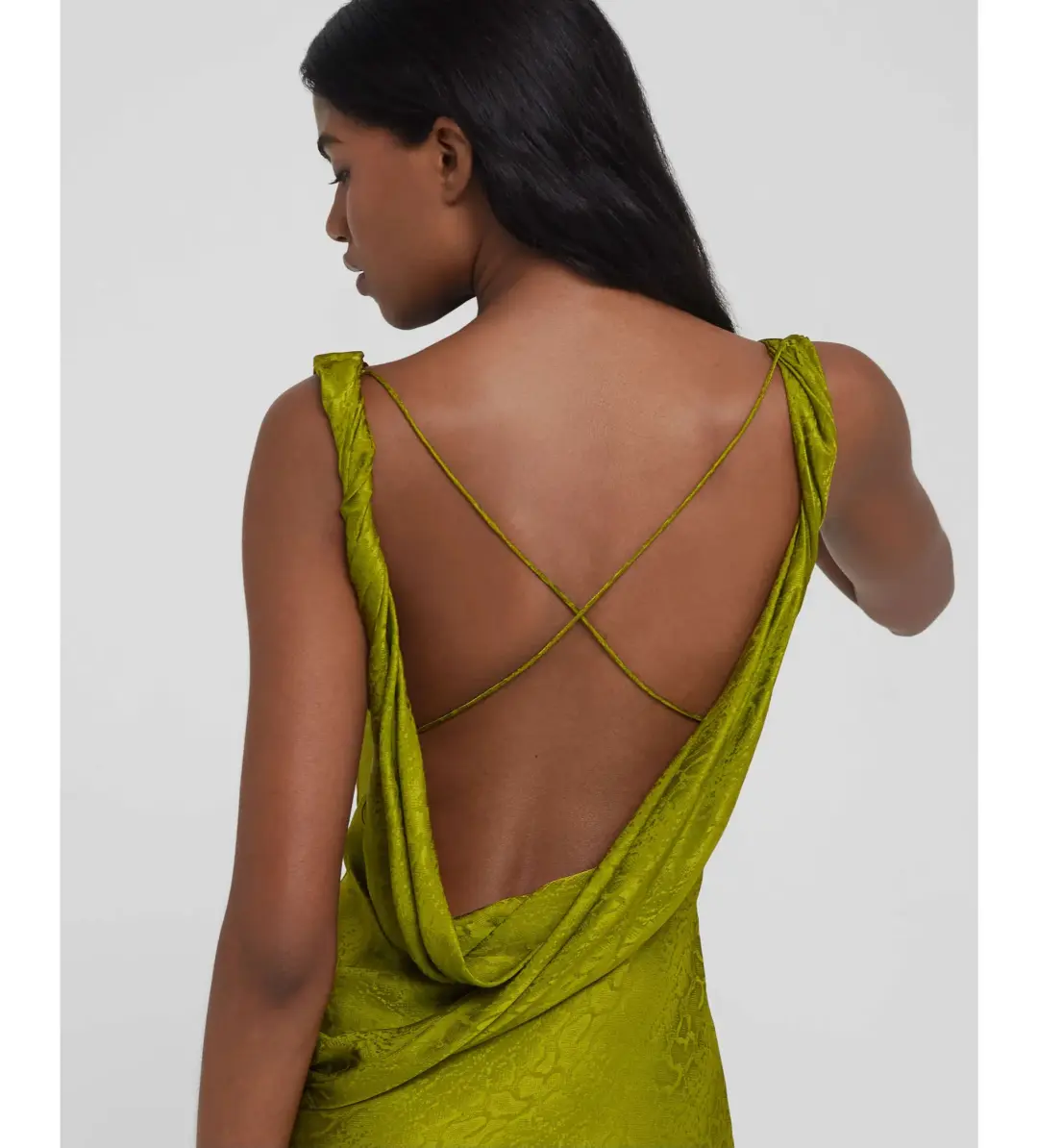 Rat & Boa Navarra Floor Length Dress Green Size 6 for rent on The Volte - main image