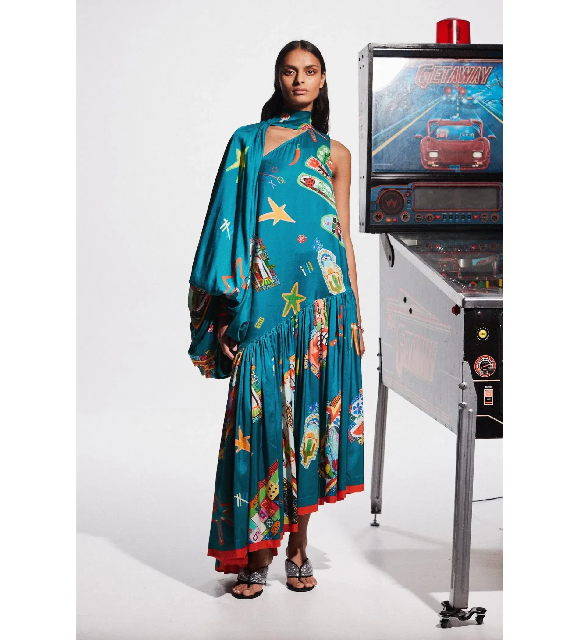 Alemais Rollers Maxi Print Size 6 - Image 1