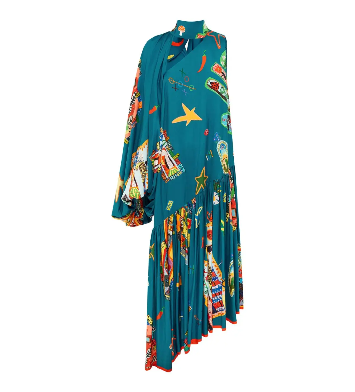 Alemais Rollers Maxi Print Size 6 - Image 4