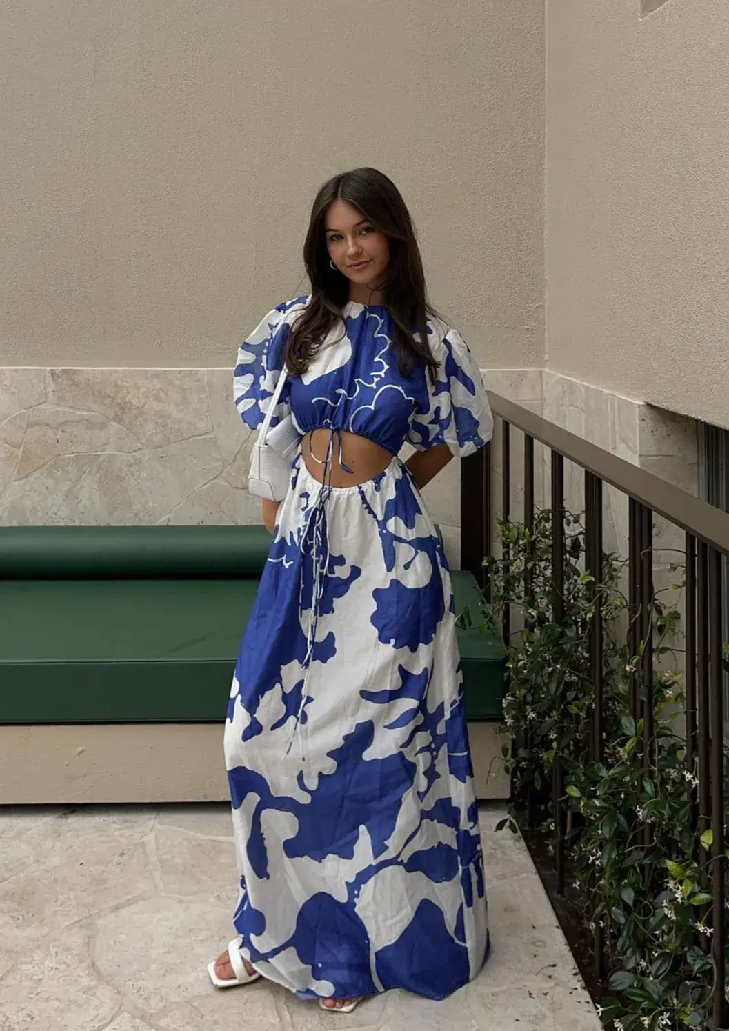 Sir the Label Vivi Puff Sleeve Maxi Dress Print Size 0/AU 6 - Image 1