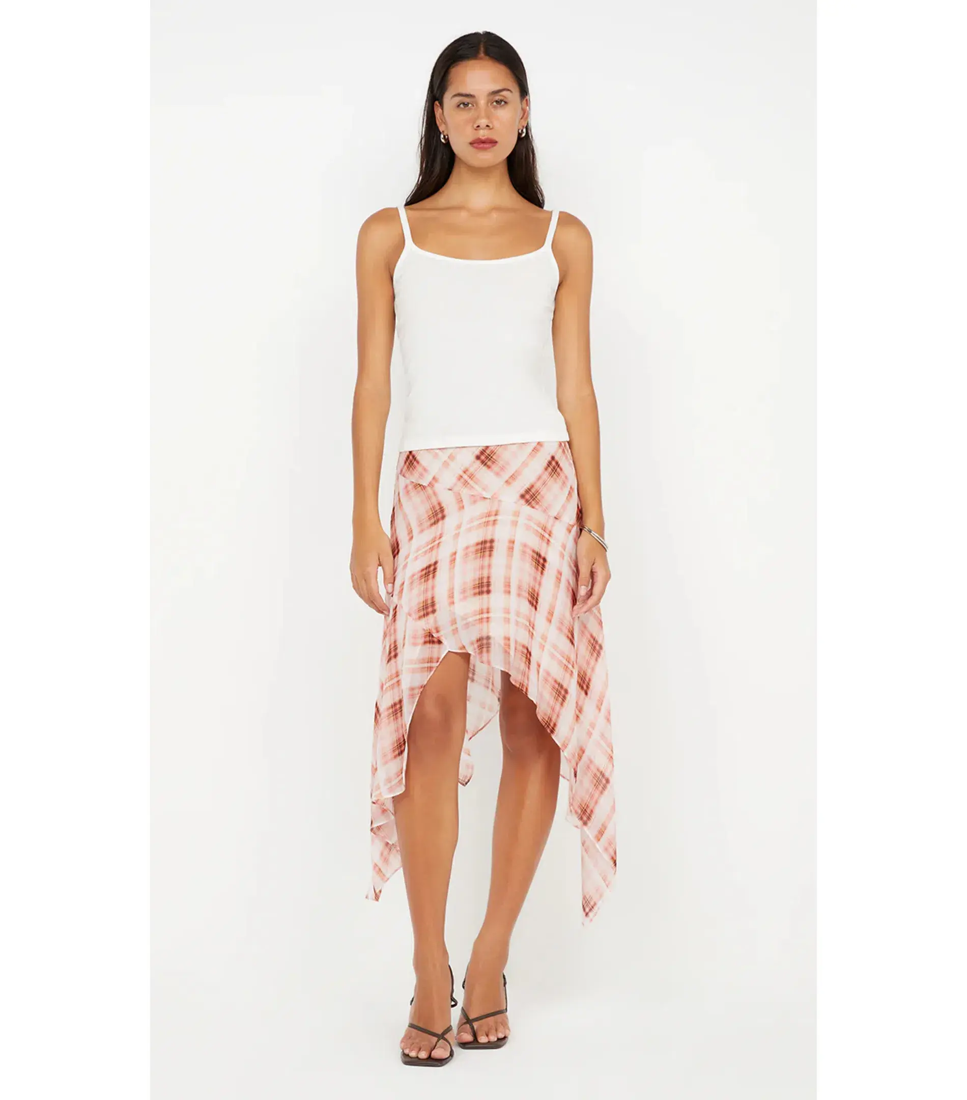 Bec & Bridge Lolita Asym Skirt in Check Size AU 10  - Image 1