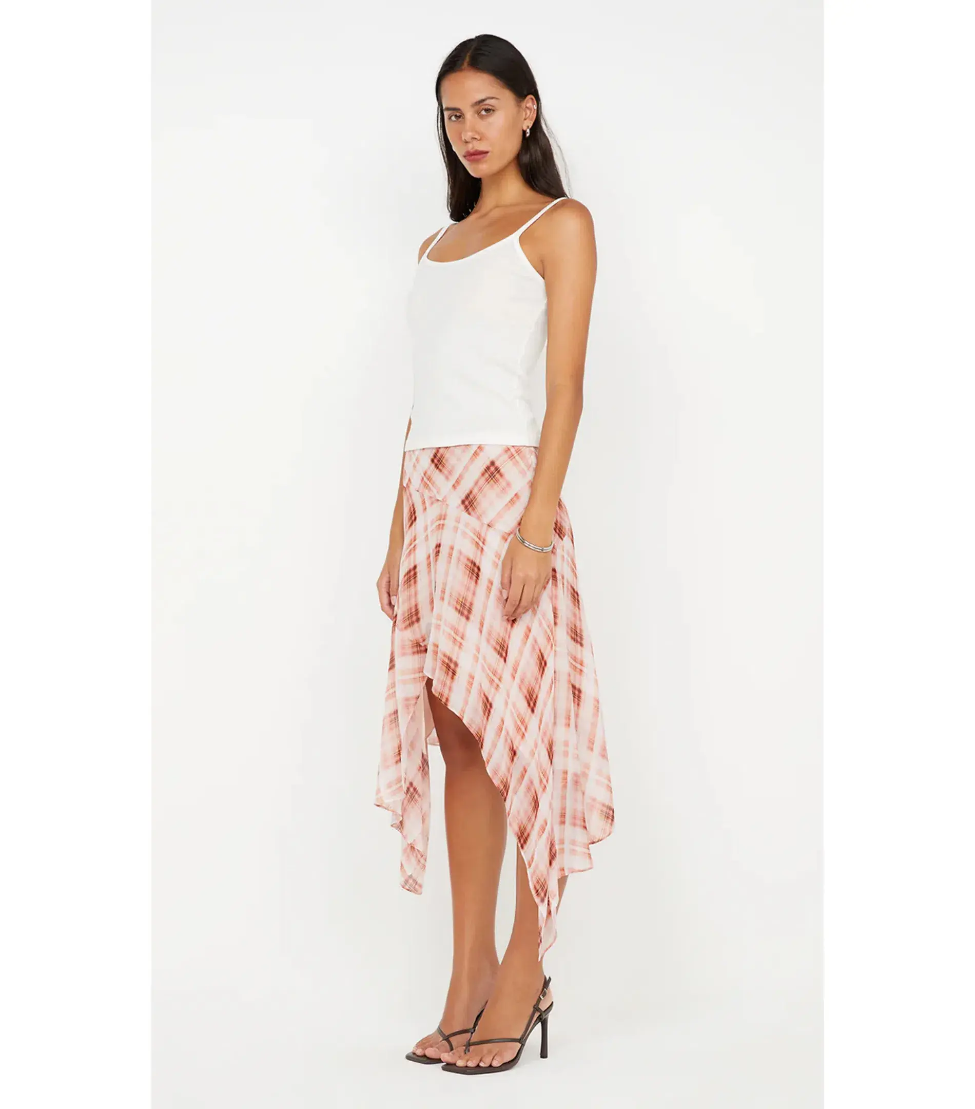 Bec & Bridge Lolita Asym Skirt in Check Size AU 10  - Image 2