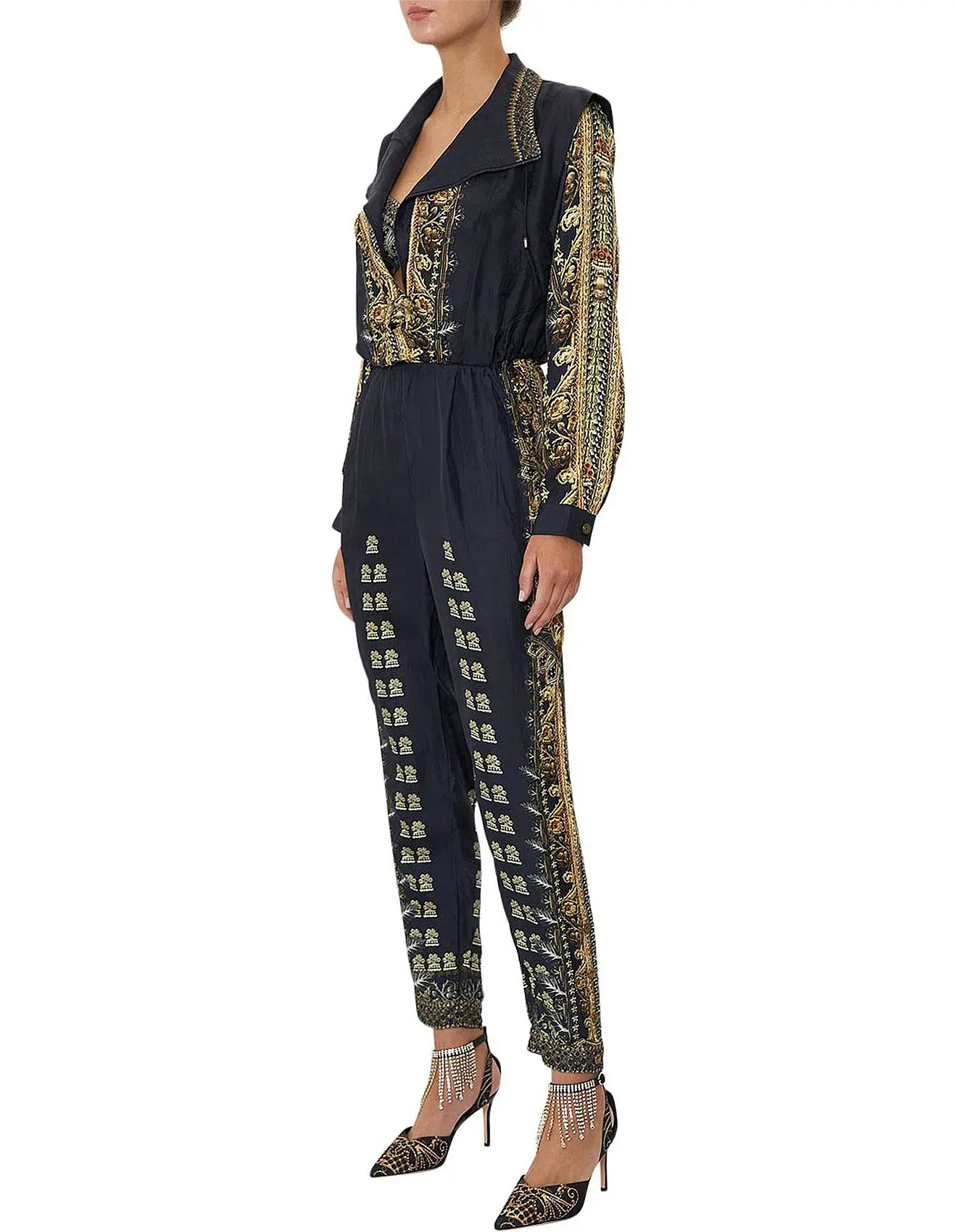 Camilla Its All Over Torero Jumpsuit With Removable Sleeve Multi Size L / AU 14 - Image 4
