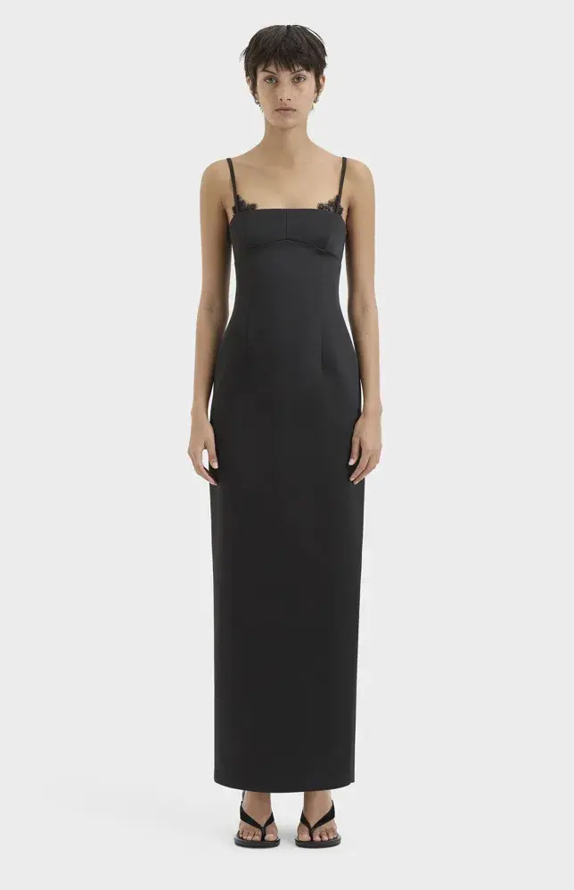 Sir The Label Poppy Column Gown Black Size 1 / Aus 8 - Image 1