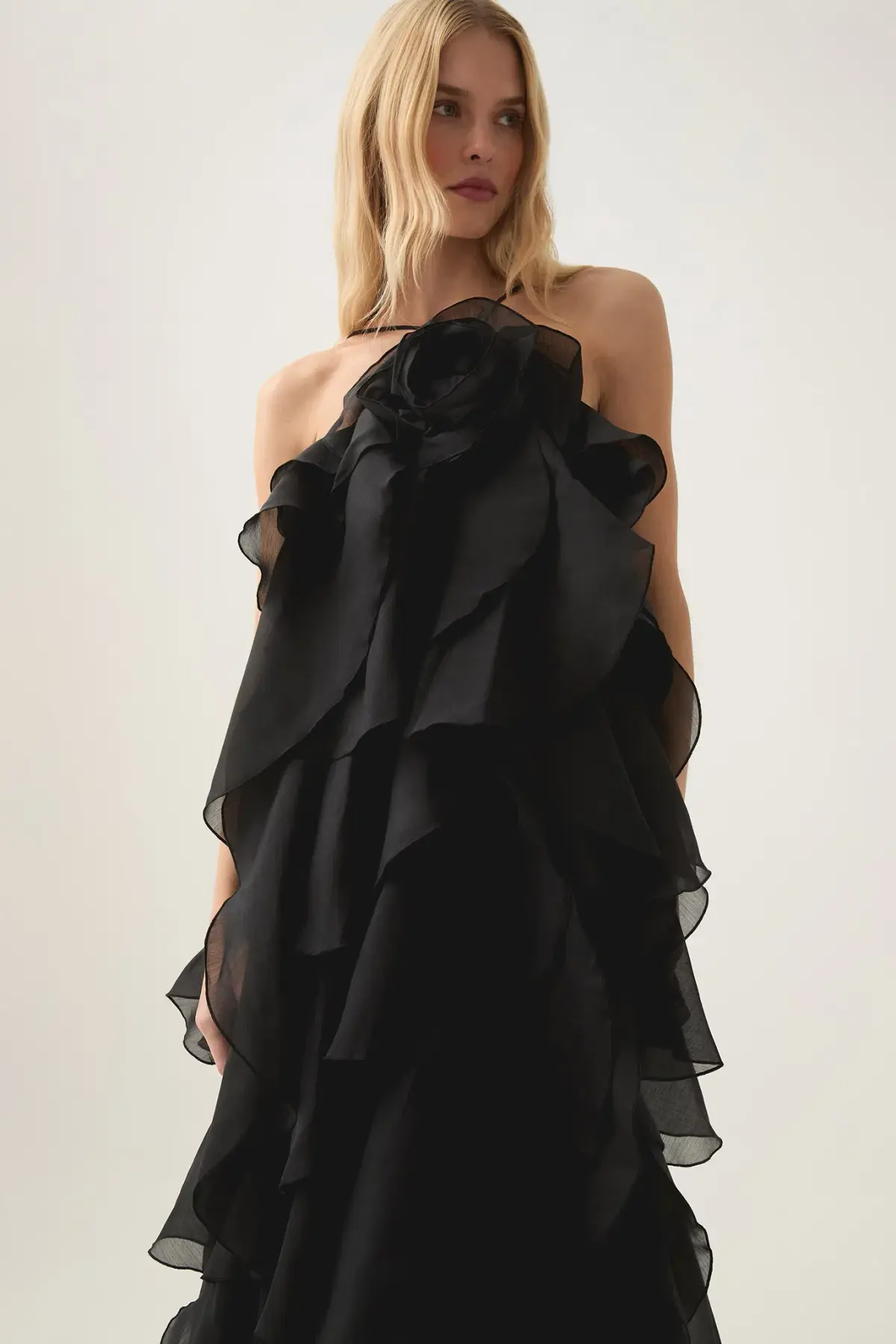 Aje Pandorea Layered Maxi Dress Black Size 10 - Image 2