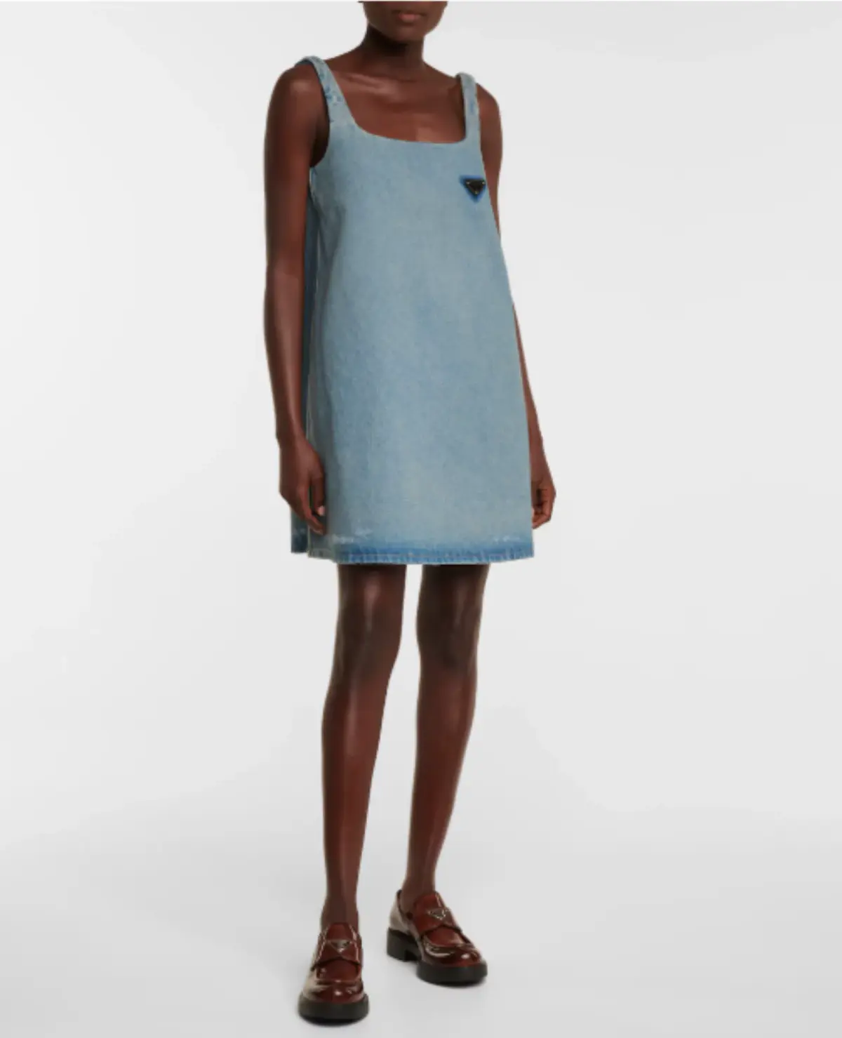 Prada Denim Mini Dress Size 8 - Image 1