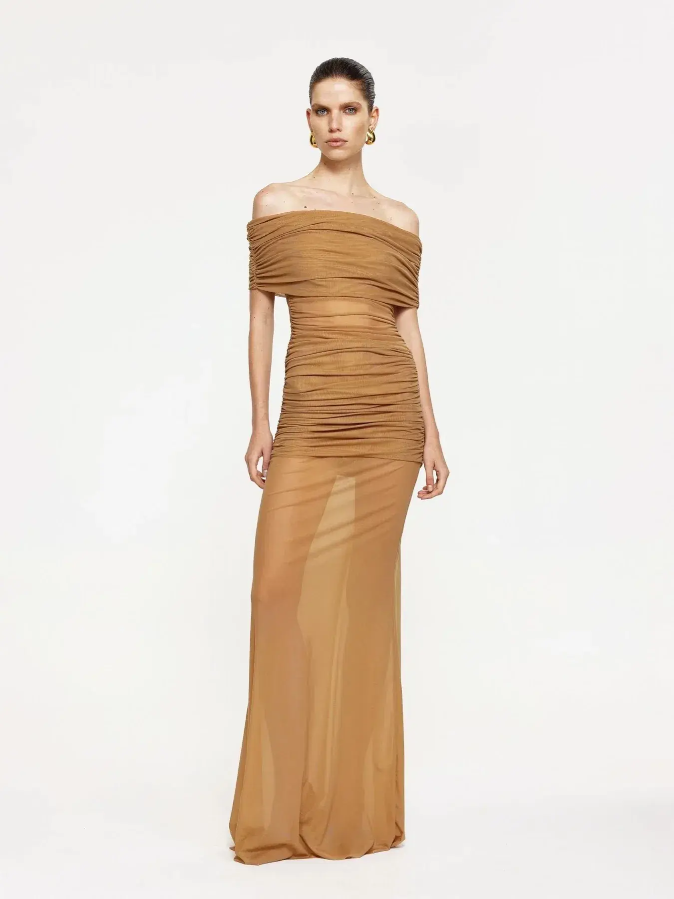 Effie Kats Windsor Maxi Dress Dark Skin Size L/12 - Image 1