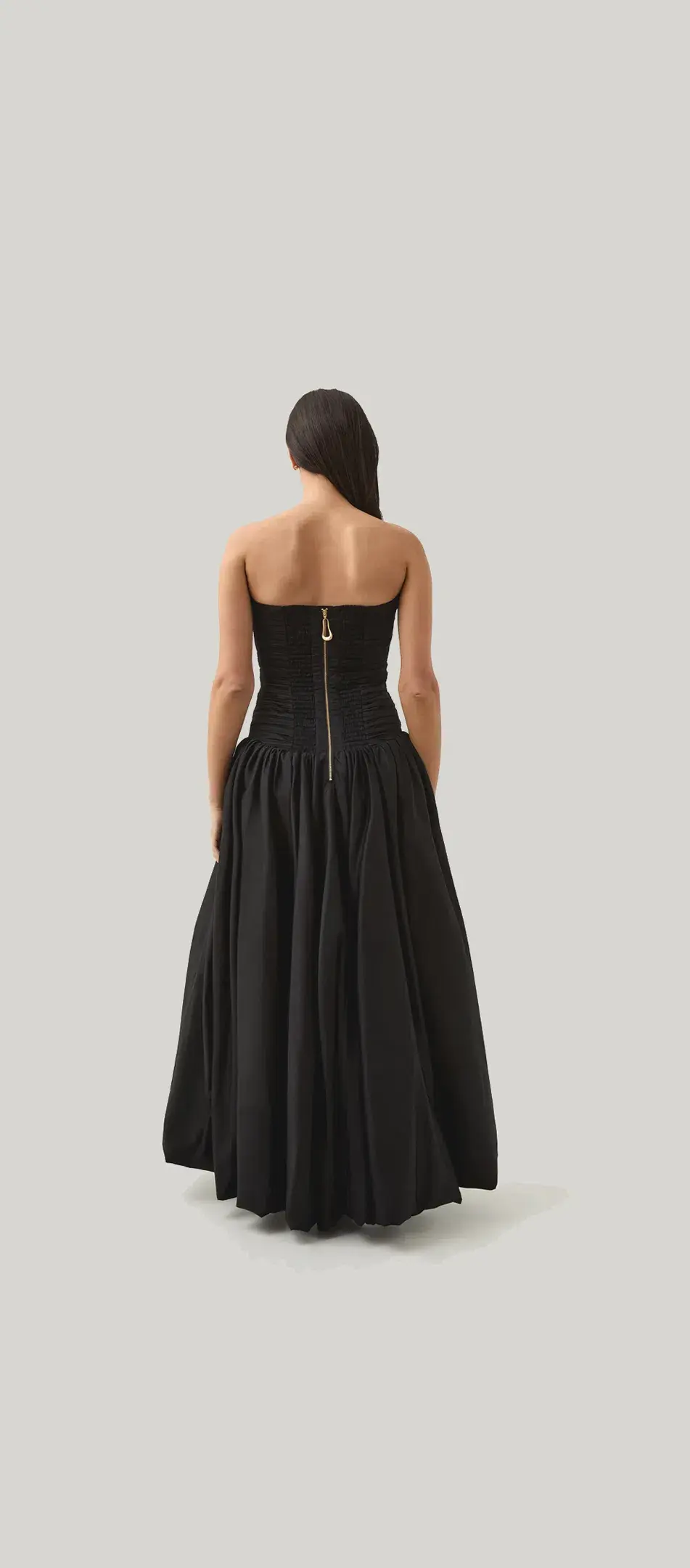 Aje Violette Bubble Hem Maxi Dress Black Size 12 - Image 4