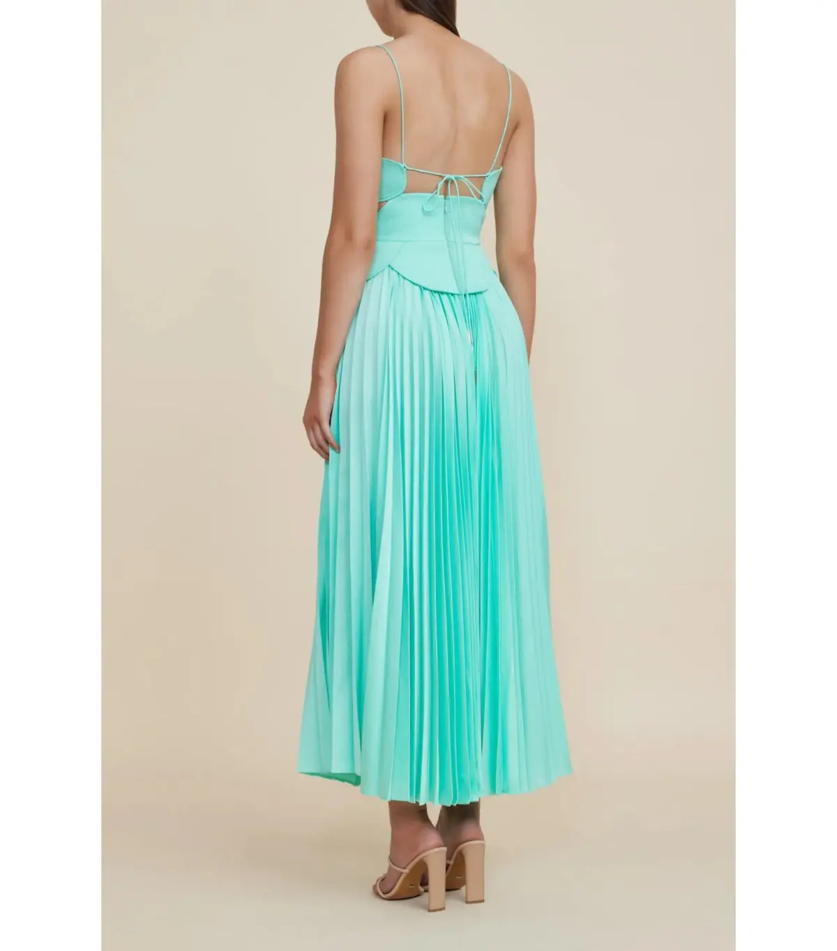 Acler Atholton Midi Dress in Arctic Mint Size AU 10  - Image 3