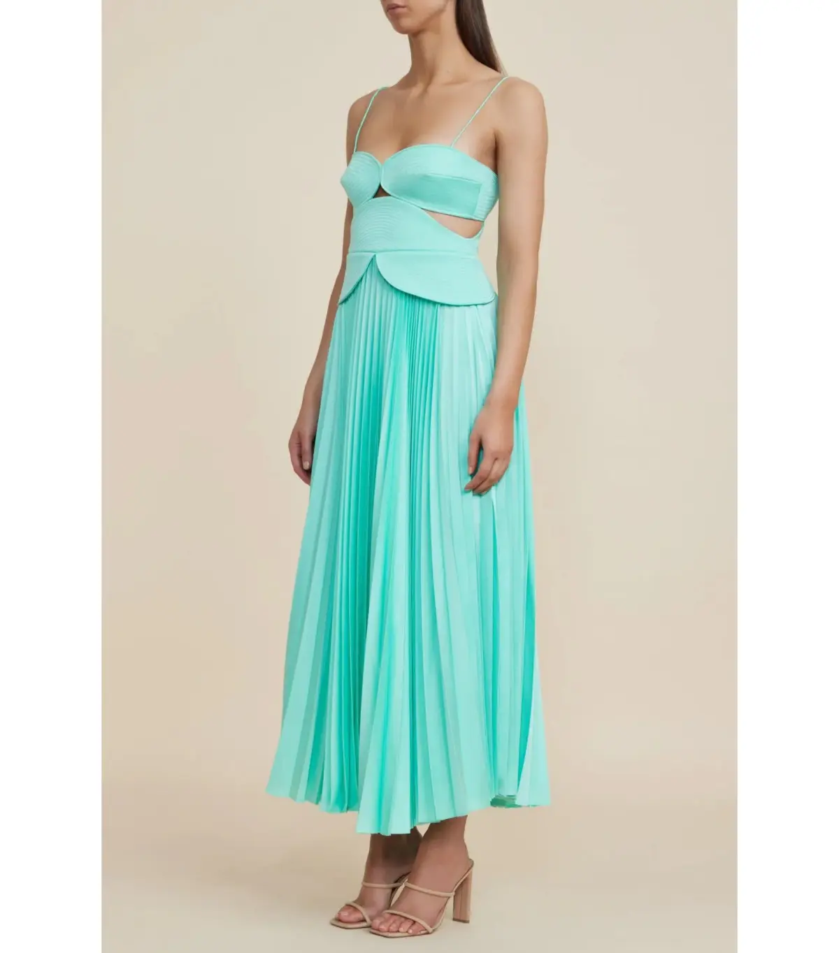Acler Atholton Midi Dress in Arctic Mint Size AU 10  - Image 2