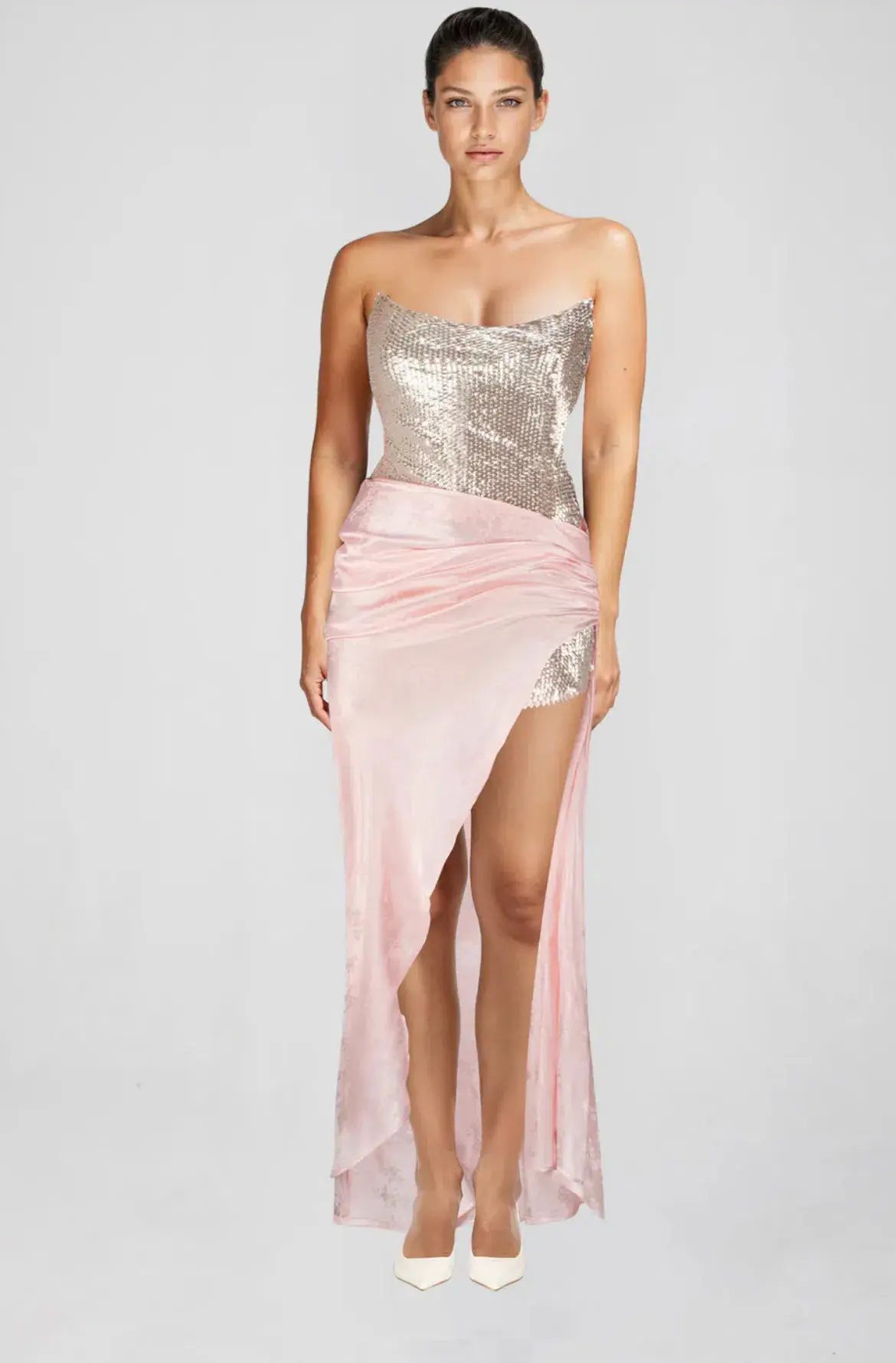 Atoir Clara Maxi Gown in Vintage Pink Size AU 12 - Image 3