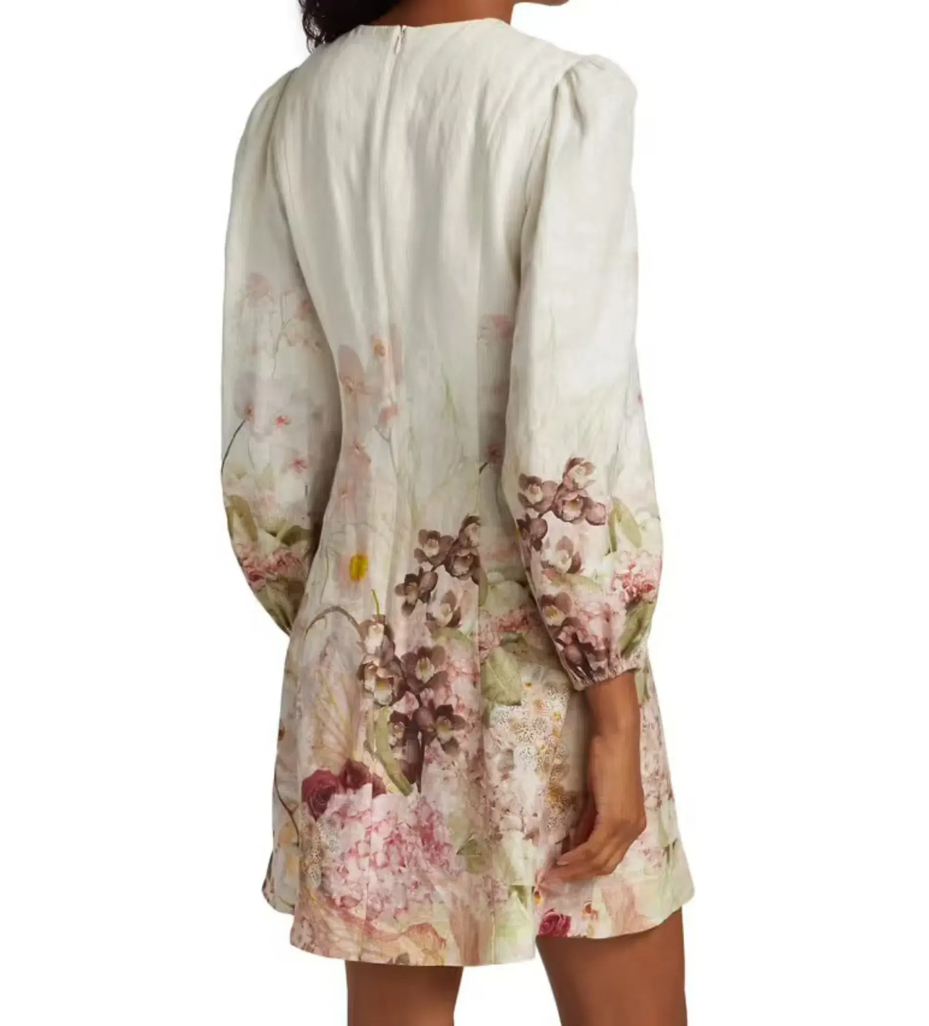 Zimmermann Dancer Hummingbird Mini Dress Multi Size 1/AU 10 - Image 3