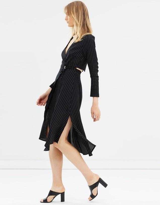 PFEIFFER Verona Wrap Dress Black Size 12 - Image 4