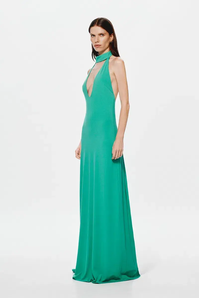 Misha Maybel Jersey Dress Green Size 12 for rent on The Volte - main image