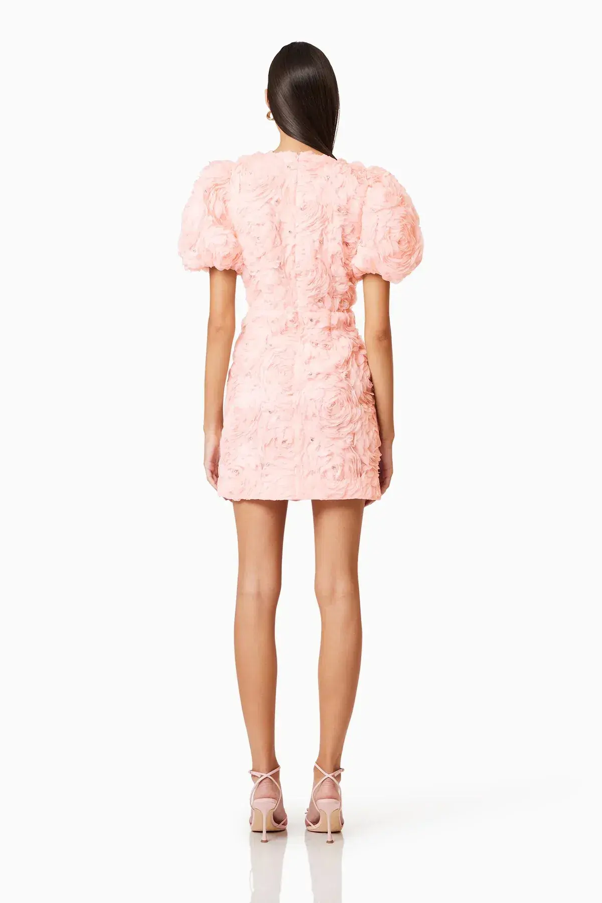 Elliatt Rosella 3D Mini Dress in Pink Size 10 - Image 5