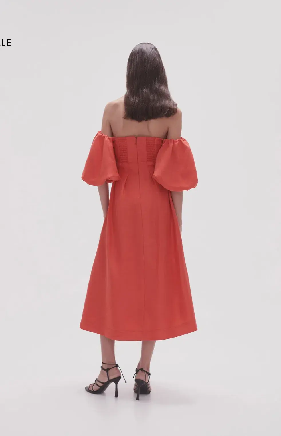 Aje Eugenie Midi Red Dress Size 8 - Image 4