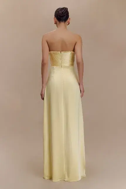 Meshki Larissa Dress Lemon Yellow Size 6 - Image 3