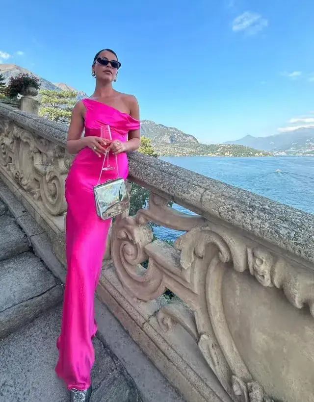 Natalie Rolt Monika Gown Neon Pink Size 1 / AU 8 - Image 1