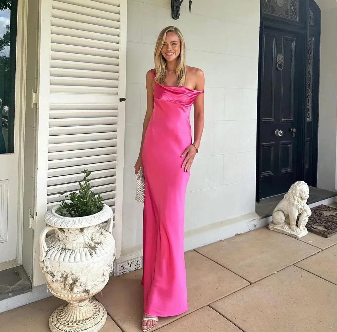 Natalie Rolt Monika Gown Neon Pink Size 1 / AU 8 - Image 10