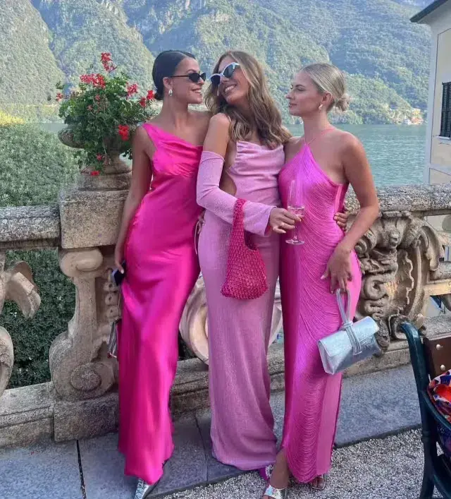 Natalie Rolt Monika Gown Neon Pink Size 1 / AU 8 - Image 4