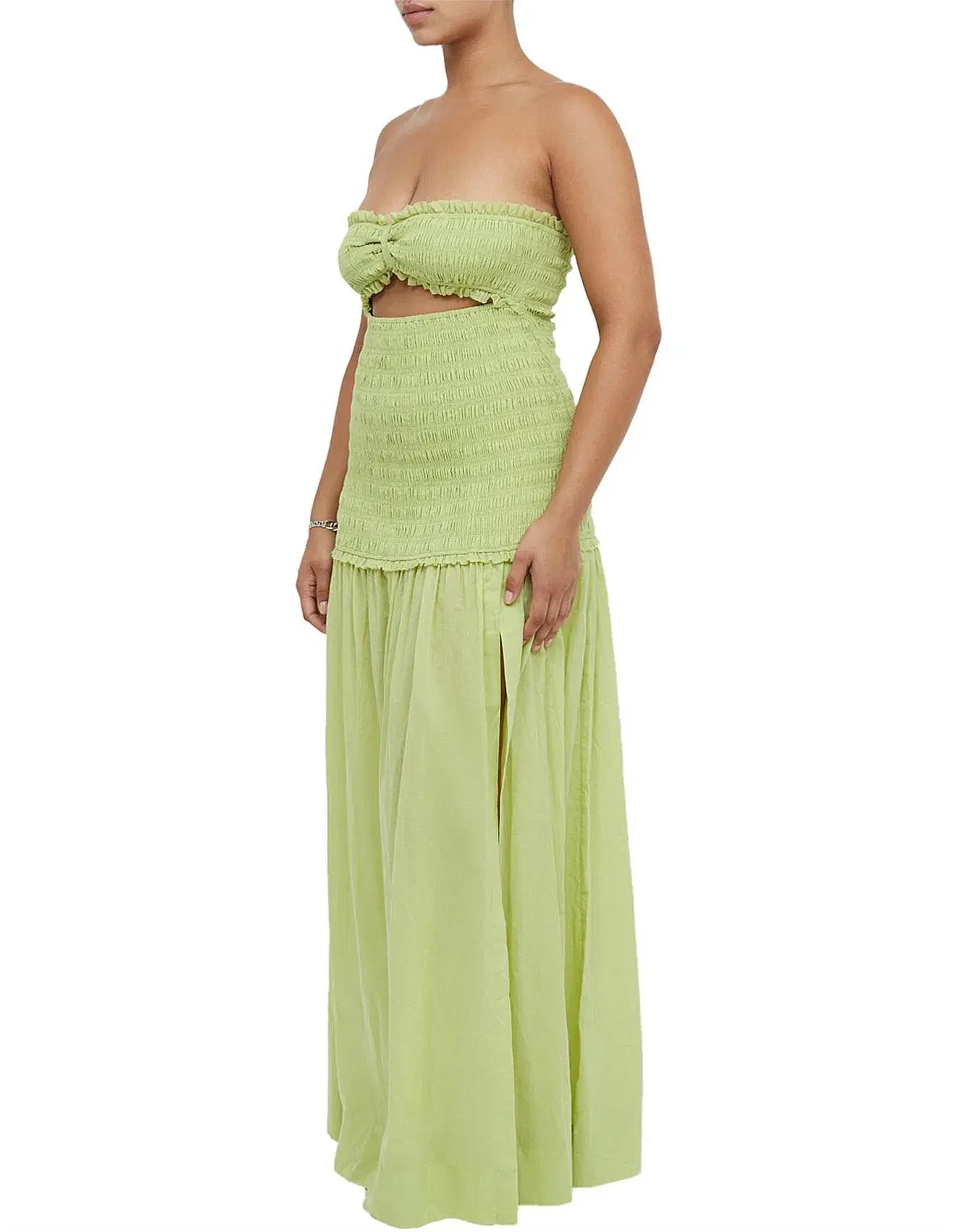 Bec & Bridge Solstice Strapless Maxi Dress Green Size AU 8 - Image 3