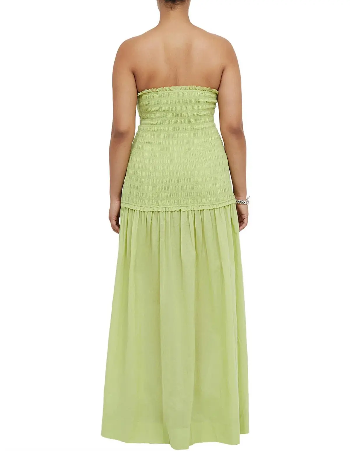 Bec & Bridge Solstice Strapless Maxi Dress Green Size AU 8 - Image 2