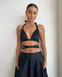 Manning Cartell 2-piece Set Into The Dark Black Bralette & Skirt Size AU 10 - Image 3