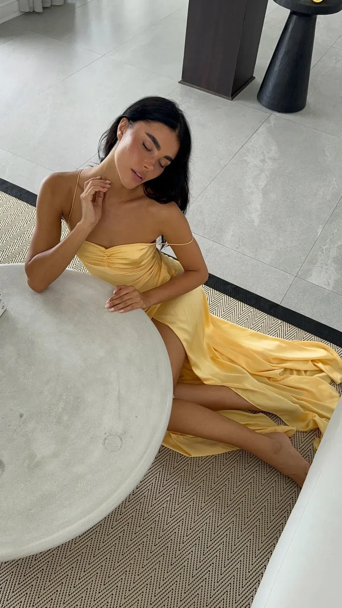 HNTR The Label Gaia Gown Gold Sun Size AU 6 - Image 2