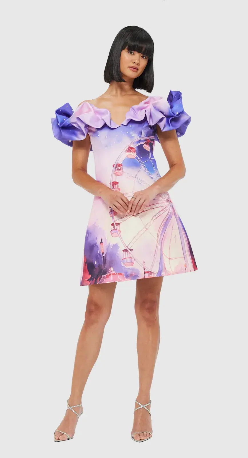 Leo Lin Bella Off Shoulder Bustier Mini Dress Size AU 12 - Image 1