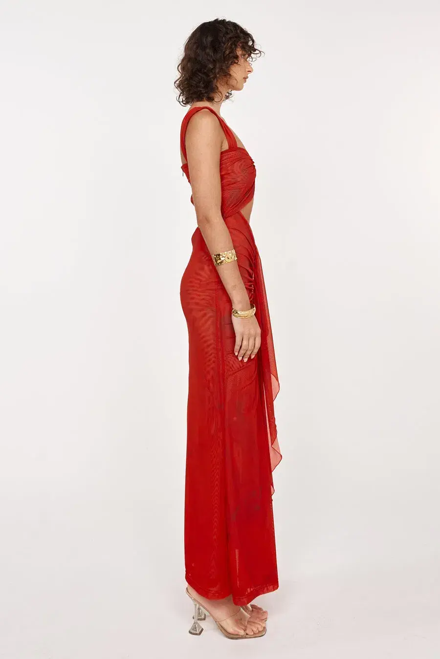 She is OLLÁ Imogen Maxi in Cherry Red Size 6 - Image 8