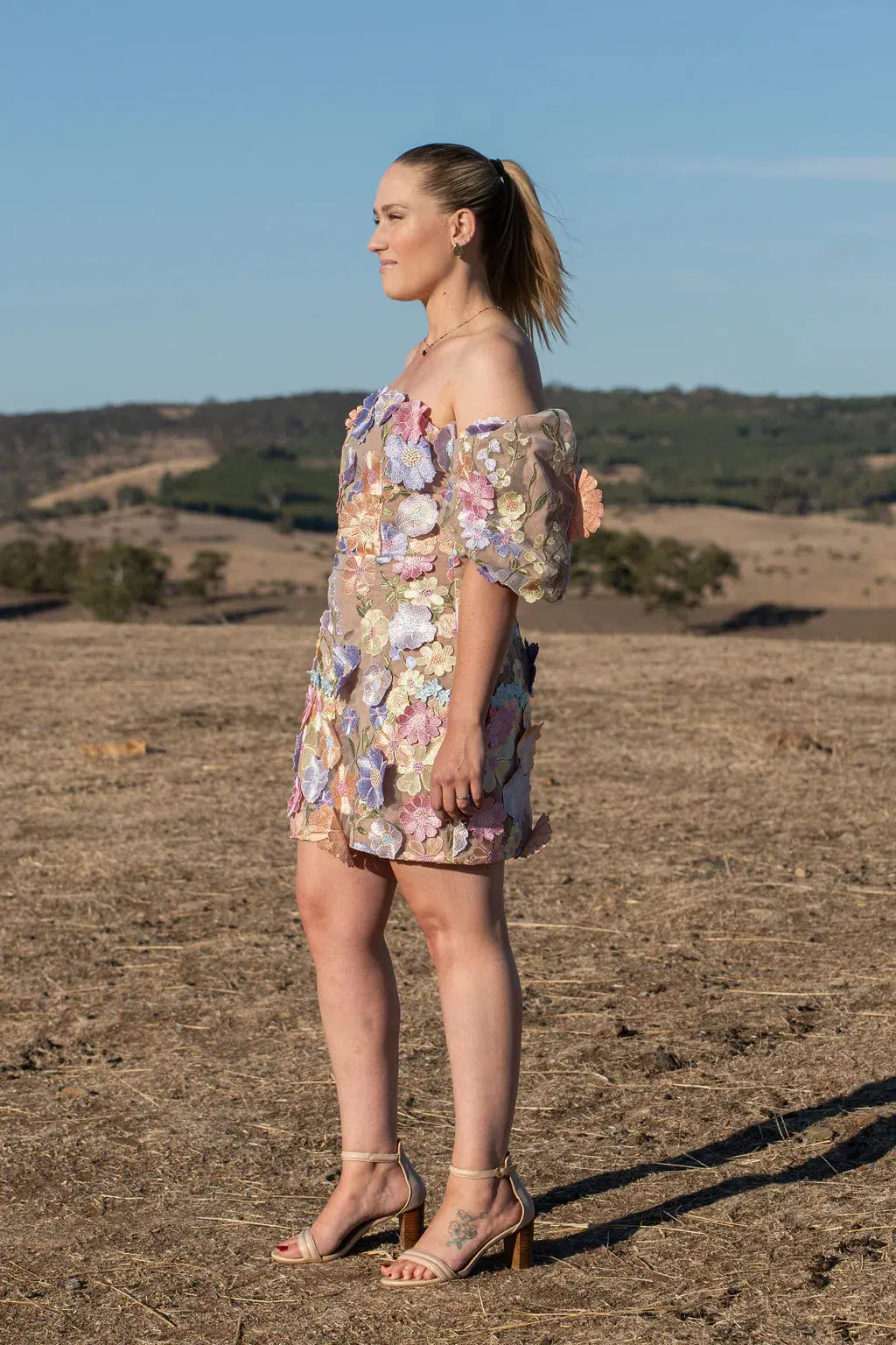 Elliat Perry Embellished Mini Dress in Purple Size L / AU 12 - Image 3