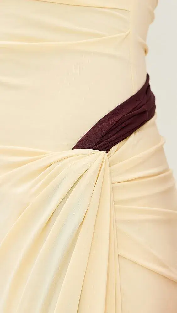Bec & Bridge Greta Twist Maxi Dress Yellow Size AU 8 - Image 2