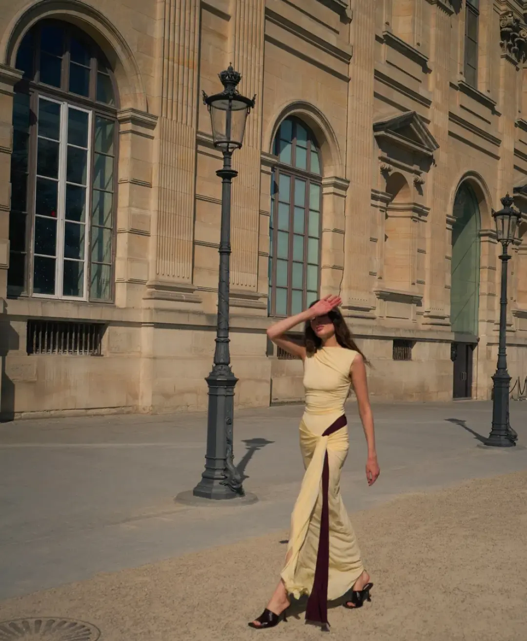 Bec & Bridge Greta Twist Maxi Dress Yellow Size AU 8 for rent on The Volte - main image