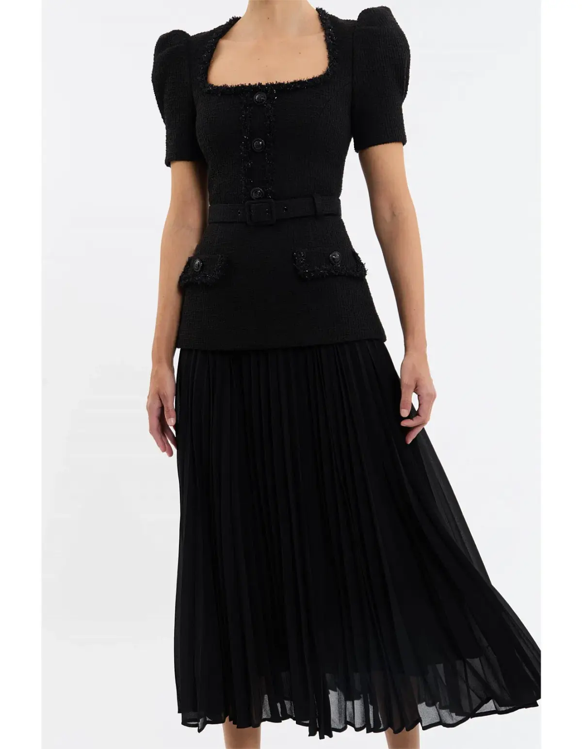 Rebecca Vallance Zariah Midi Dress Black Size 6 - Image 4
