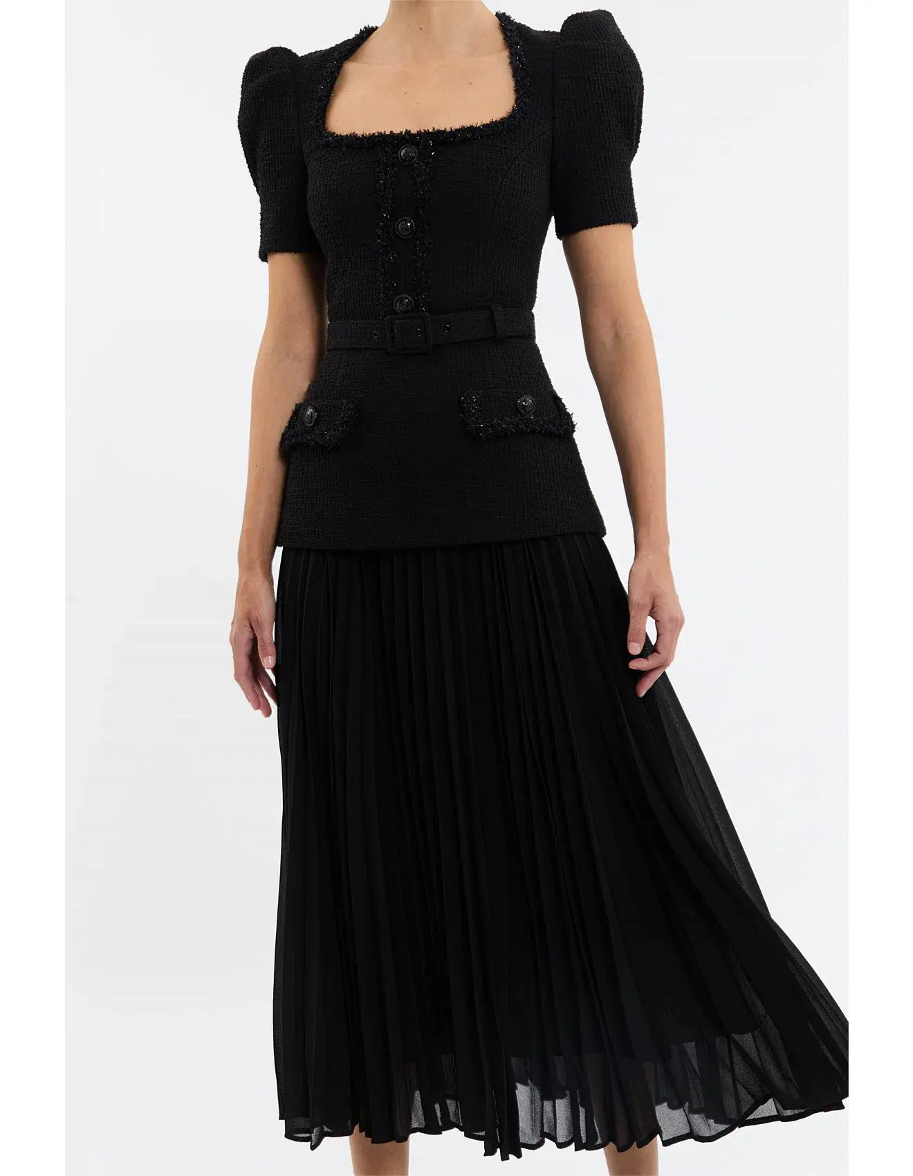 Rebecca Vallance Zariah Midi Dress Black Size 6 - Image 4