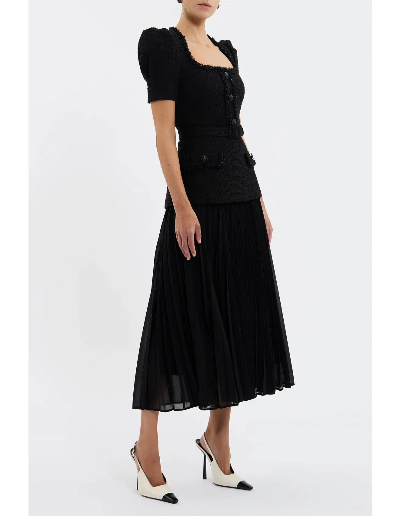 Rebecca Vallance Zariah Midi Dress Black Size 6 - Image 3